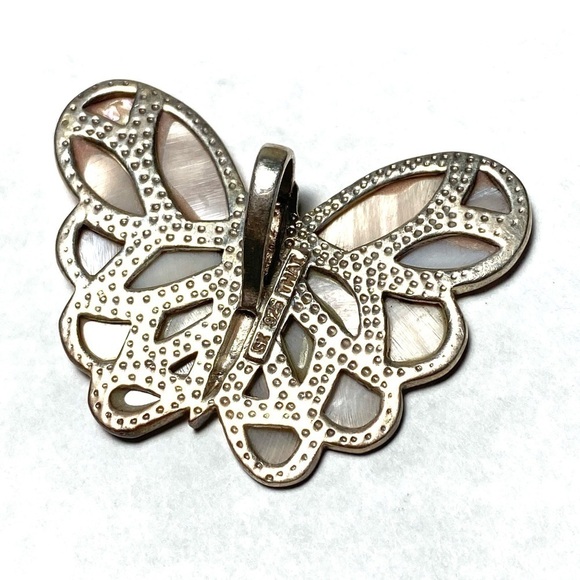 SX 925 Thailand Sterling Silver Pendant Mother of Pearl 13.26g - Picture 4 of 11